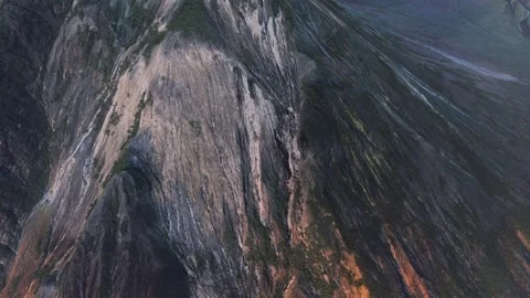 Aerial view of Ol Doinyo Lengai Volcano Mount. Tanzania 库存影片 306337663