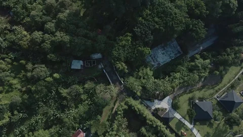 Aerial view of old bridge 8 Stock Footage 291912514