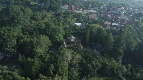Aerial view of old castle 2 Stock Footage 291902279