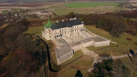 Aerial view of Old castle 스톡 동영상 88001233