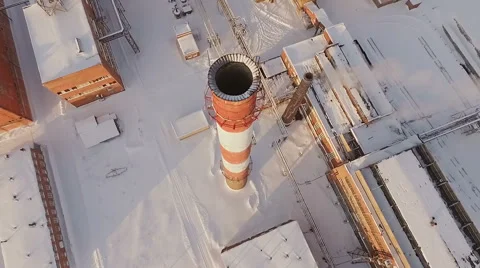 Aerial view of the old factory. Stock Footage 59173906