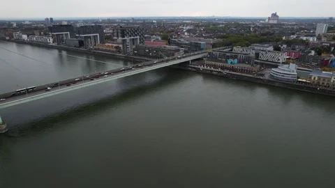 Aerial View Of The Old Town Around The City Cologne In Germany Stockbeeldmateriaal 339099503