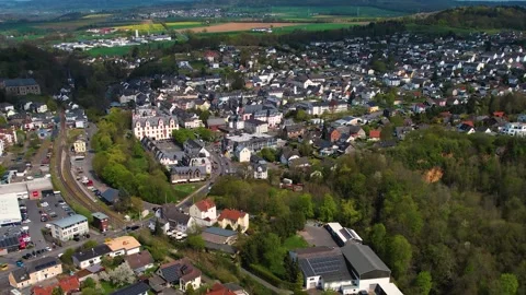 Aerial view of the old town in Video stock 307286395