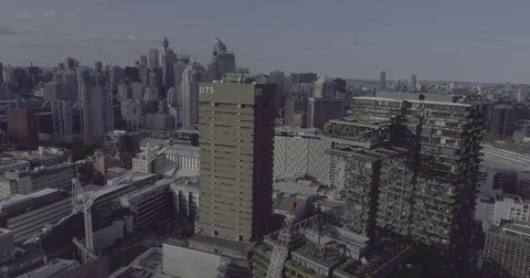 Aerial view of One Central Park Chippendale. Sydney Australia. Stockbeeldmateriaal 78476783