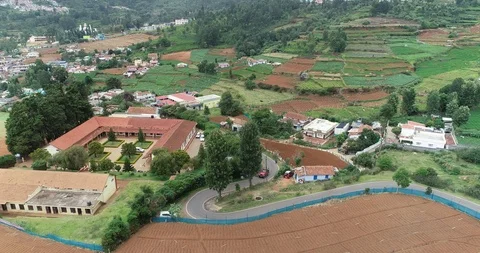Aerial View of the Ooty Video stock 113874563