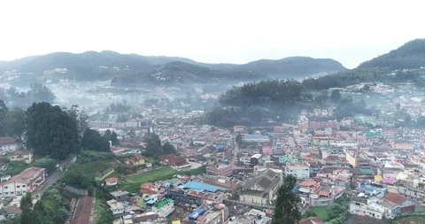 Aerial View of the Ooty Stock Footage 113874612