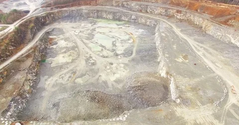 Aerial view of a open cast mine. 스톡 동영상 71847743