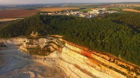 Aerial view of a open cast mine. 스톡 동영상 71968221