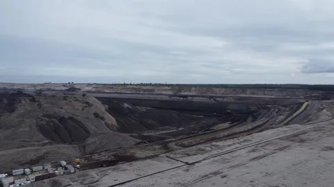 Aerial View Of A Open Pit MIne Vídeos de archivo 221190776