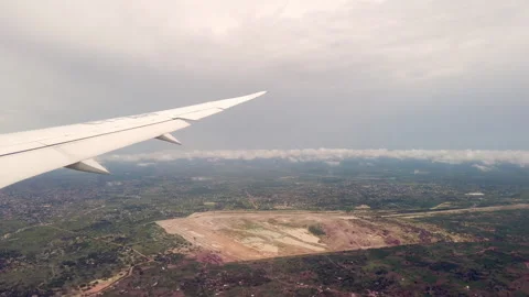 Aerial view of open pit phosphate mining in Togo, Africa. Stock Footage 295146847