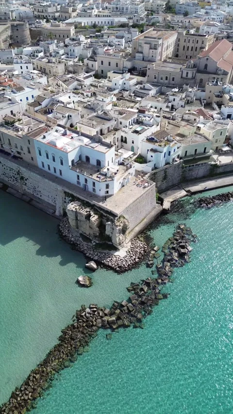 Aerial view of Otranto Stock Footage 317901270
