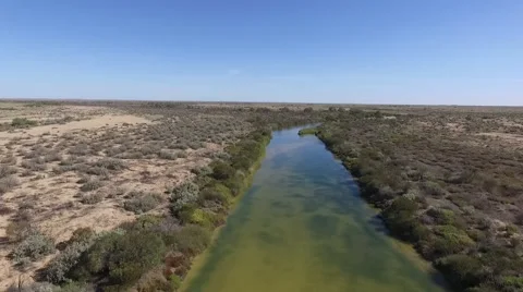 Aerial view of outback Australia Stock Footage 63307123
