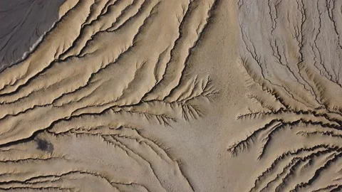 Aerial View Over Active Mud Volcanoes, Muddy Volcanoes Reservation. Buzau - Roma Stock Footage 149873555