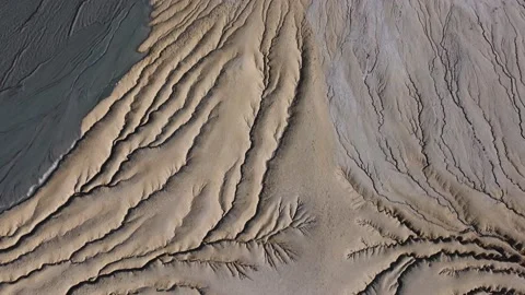Aerial View Over Active Mud Volcanoes, Muddy Volcanoes Reservation. Buzau - Roma Stock Footage 149873580