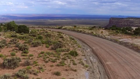 Aerial view over Black Mesa in Utah, USA. Stock-Footage 75014485