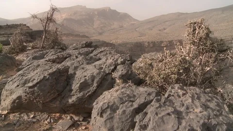 Aerial view over the canyon Stock Footage 73660971