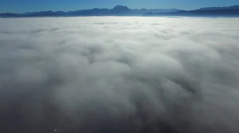 Aerial view, over the clouds Vidéo 58216720