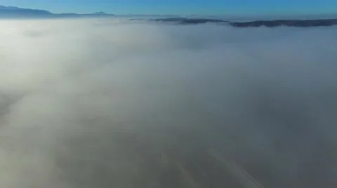 Aerial view, over the clouds Stock Footage 58216944