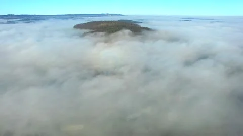 Aerial view, over the clouds Stock Footage 58217060