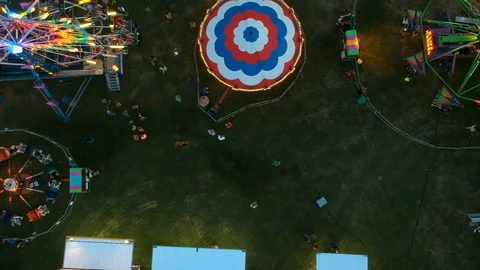 Aerial View over County Fair Video stock 102144542