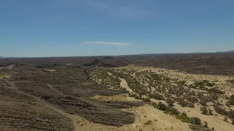 Aerial view over the desert in Namibia, africa landscape Video stock 87533064