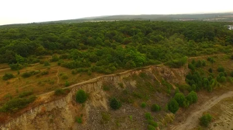 Aerial view over mining Stock Footage 52687921