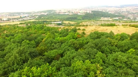 Aerial view over mining Stock Footage 52688222