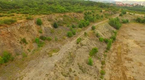 Aerial view over mining Stock Footage 52688438