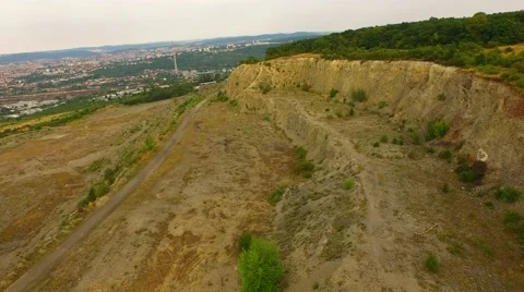 Aerial view over mining Stock Footage 52688485