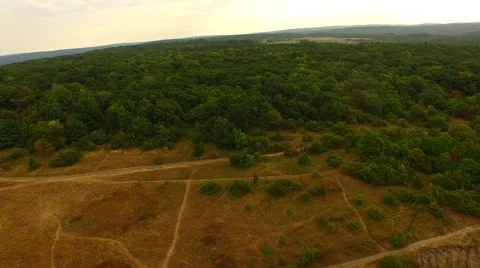 Aerial view over mining Stock Footage 52688606