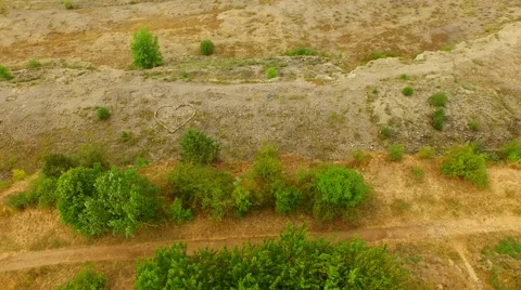 Aerial view over mining Stock Footage 52688778