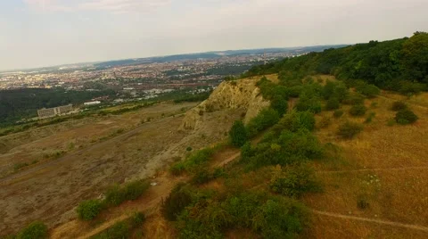 Aerial view over mining Stock Footage 52689311