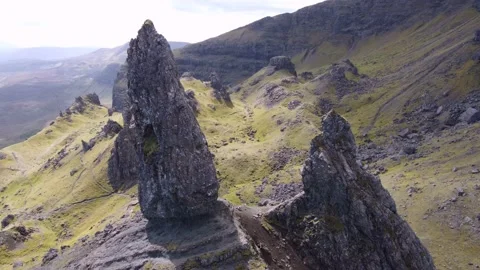 Aerial View Over Mountain Range Stock Footage 196926024