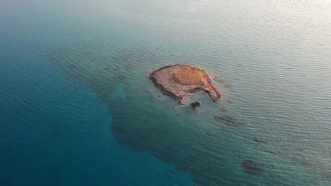Aerial view over the oldest submerged lost city of Pavlopetri in Laconia, Greece Stock Footage 161060751