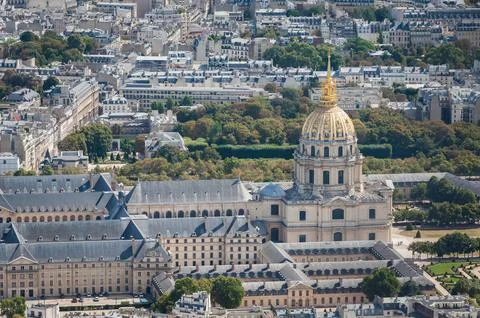 Aerial view over Paris from Eiffel Tower Fotos Stock