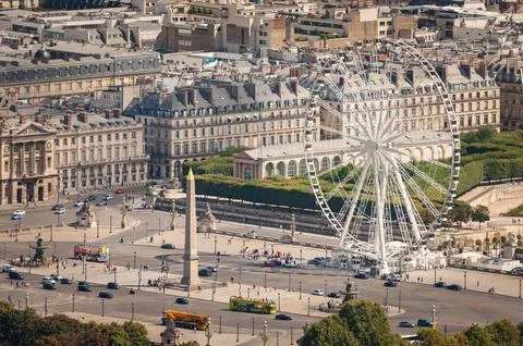 Aerial view over Paris from Eiffel Tower Fotos Stock