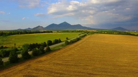 Aerial view over the road Stock Footage 70506129