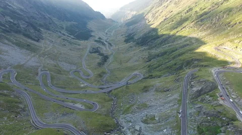 Aerial view over a small part of Transfa... | Stock Video | Pond5