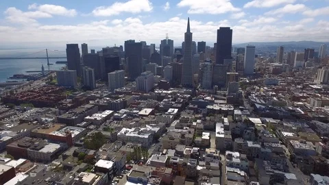 Aerial view over streets. Stock Footage 89984662