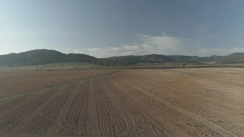 Aerial view over vineyards Stock Footage 107728643