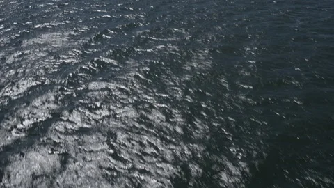 Aerial View Over Water Approaching Sydney Harbour Skyline in New South Wales, Au Stock Footage 341317492