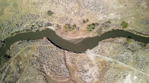 Aerial view of owens valley , Stock Footage 196356613