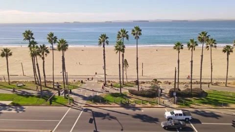 Aerial view of Pacific Coast Highway in southern California. 動画素材 166330786