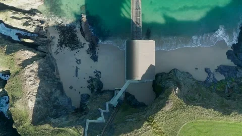 Aerial view of Padstow, Cornwall, United Kingdom. Stock Footage 219545124