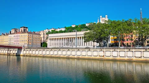 Aerial View Of Palais du Pharo Overlooking Seafront In Marseille, France. Stock Footage 274306298