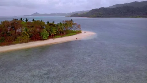Aerial view of Palawan beach in the Philippines. Stock Footage 345054965
