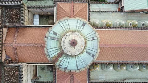 Aerial View Of Palermo Cathedral Stock Footage 167959652