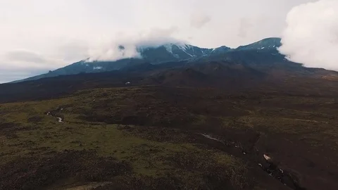 Aerial View. Panorama in the mountains Stock Footage 72996516