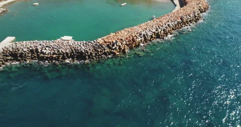 Aerial view paradise beach Stock Footage 103990376