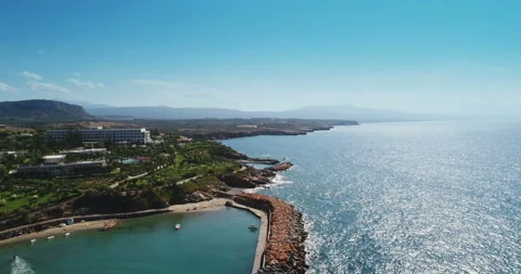 Aerial view paradise destination Stock Footage 103996485